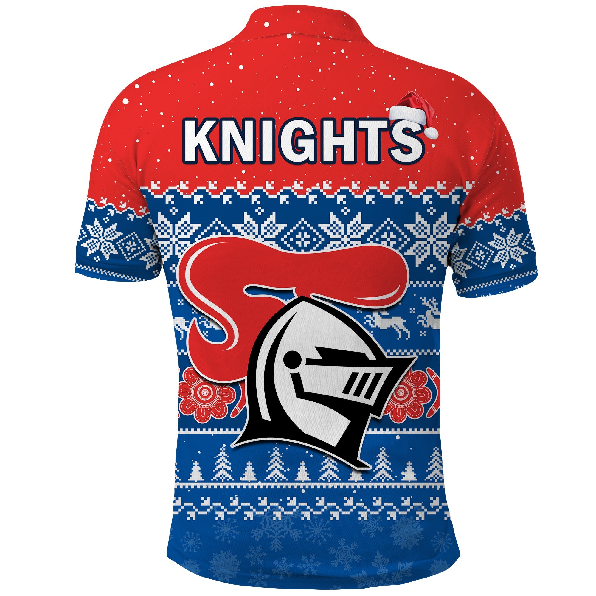 knights-rugby-polo-shirt-indigenous-newcastle-merry-christmas