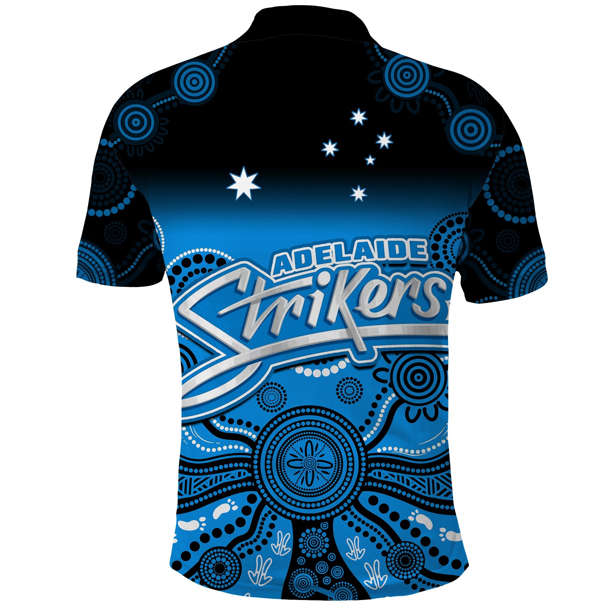 adelaide-strikers-polo-shirt-gradient-aboriginal-dot-painting