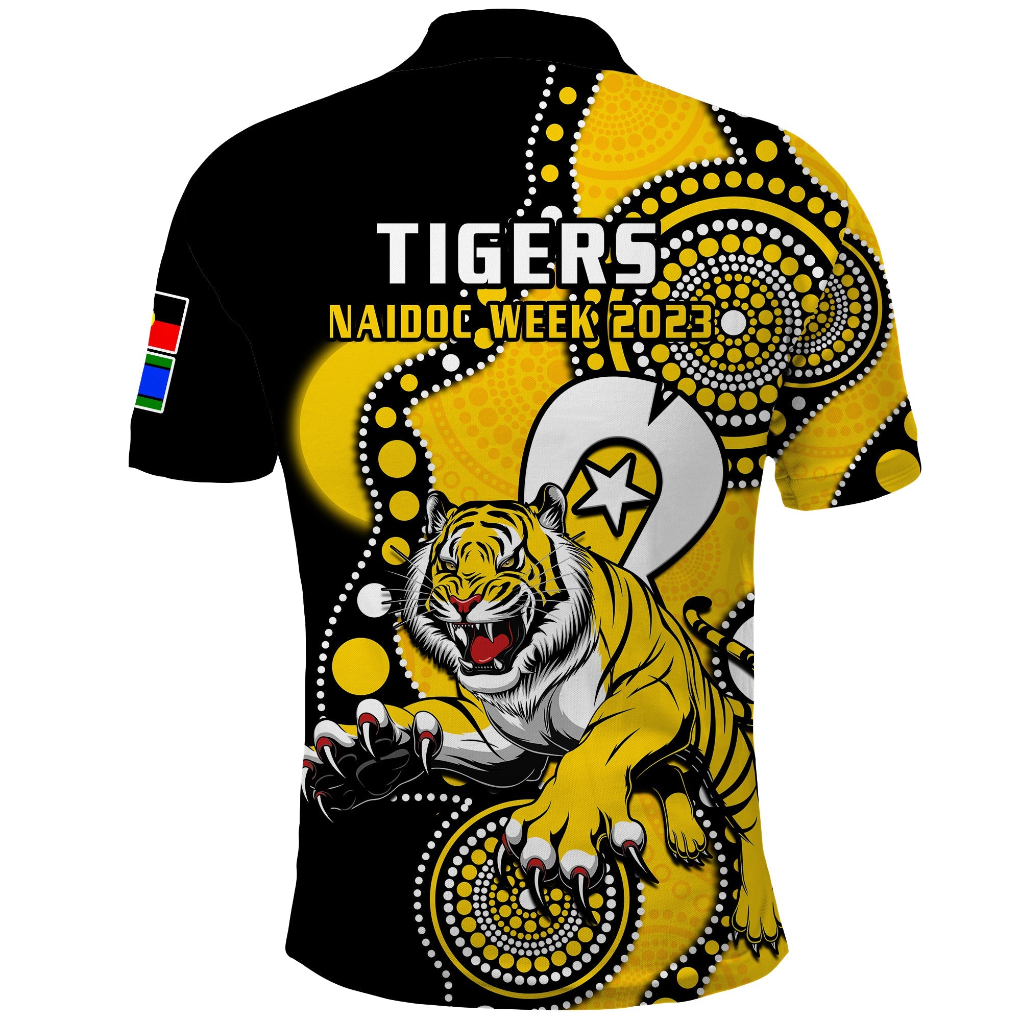 richmond-football-naidoc-2023-polo-shirt-tigers-for-our-elders-indigenous-art