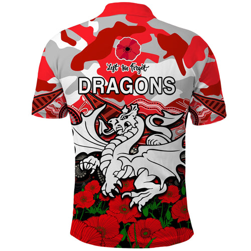 dragons-rugby-anzac-2023-polo-shirt-aboriginal-mix-poppy-lest-we-forget