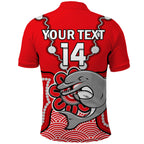 custom-text-and-number-dolphins-rugby-polo-shirt-indigenous-black-artsy
