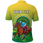custom-personalised-australia-devonport-cup-2023-polo-shirt-horse-racing-indigenous-art