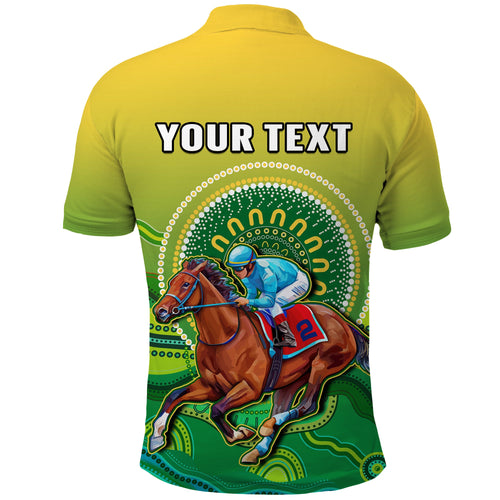 custom-personalised-australia-devonport-cup-2023-polo-shirt-horse-racing-indigenous-art