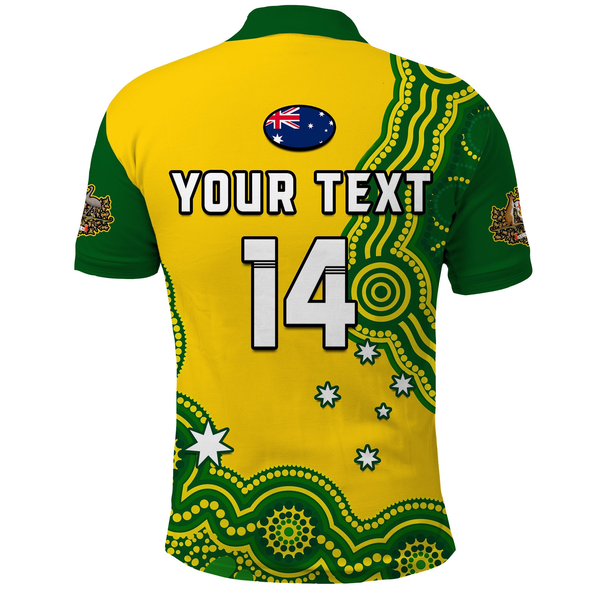 custom-text-and-number-australia-rugby-polo-shirt-jillaroos-champions-indigenous-yellow-style