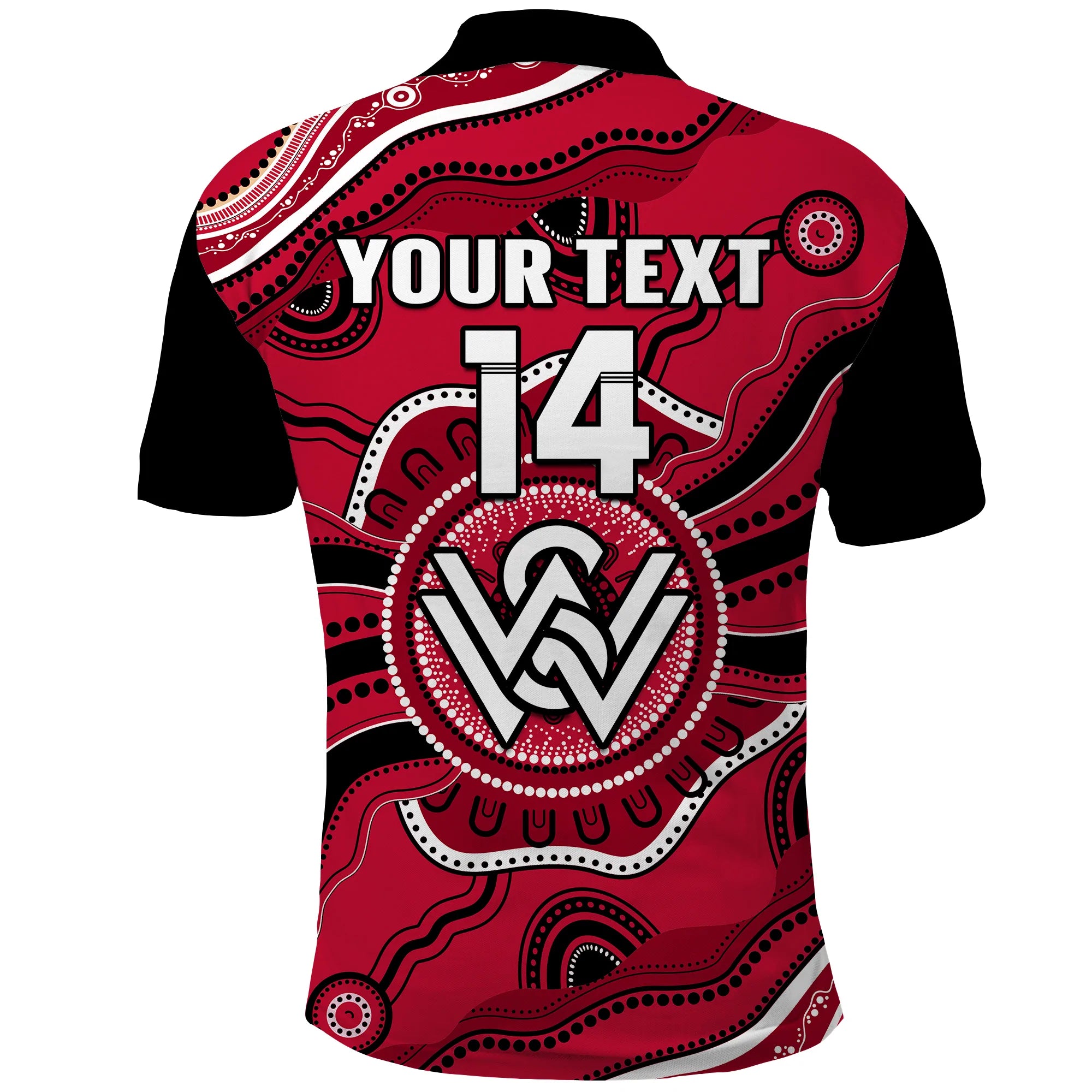 custom-text-and-number-western-sydney-wanderers-football-polo-shirt-aboriginal-art