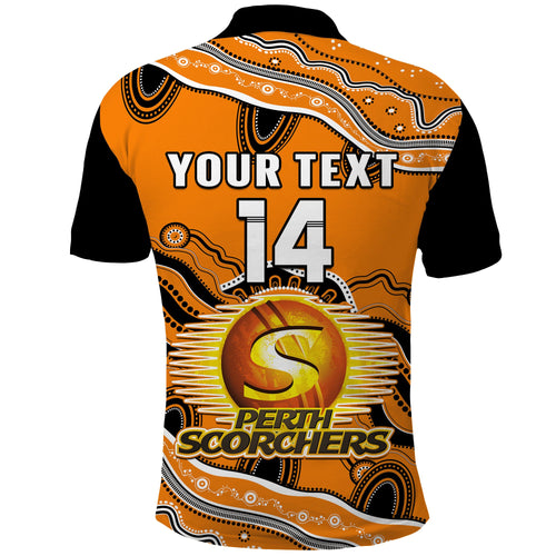 custom-text-and-number-perth-scorchers-cricket-polo-shirt-aboriginal-painting