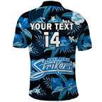 custom-text-and-number-adelaide-strikers-cricket-polo-shirt-aboriginal-art-mix-tropical-flowers