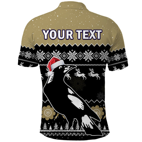 custom-personalised-collingwood-football-polo-shirt-magpies-indigenous-merry-christmas