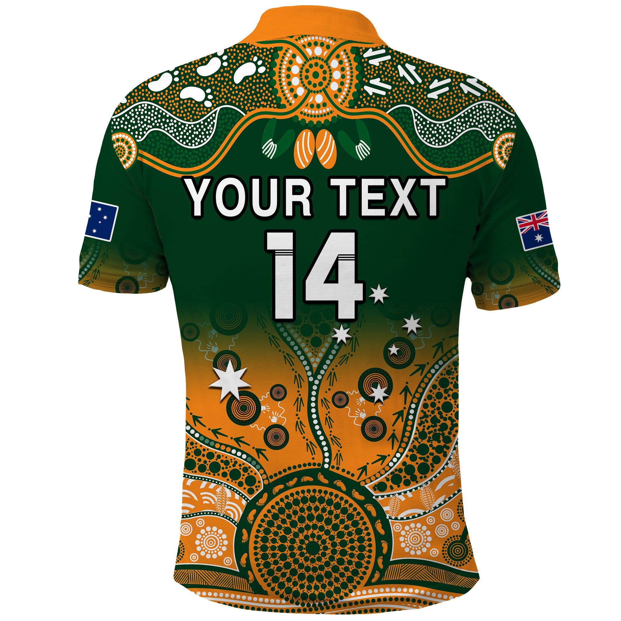 custom-text-and-number-australia-rugby-polo-shirt-aussie-sevens-green-indigenous