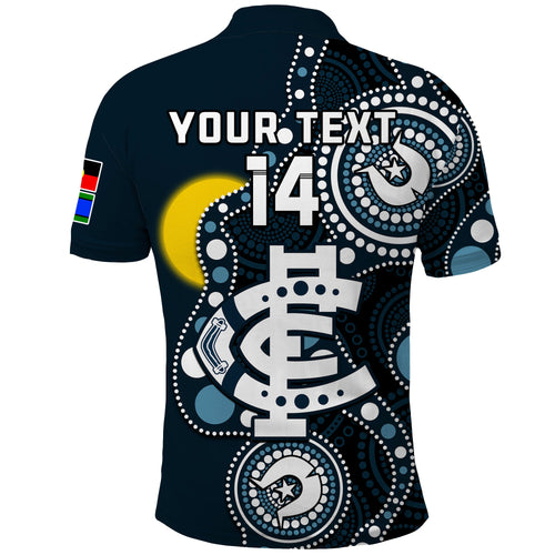 custom-text-and-number-carlton-football-naidoc-2023-polo-shirt-blues-for-our-elders-indigenous-art