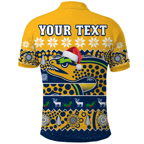 custom-personalised-parramatta-eels-christmas-polo-shirt-parra-aboriginal-art-merry-xmas