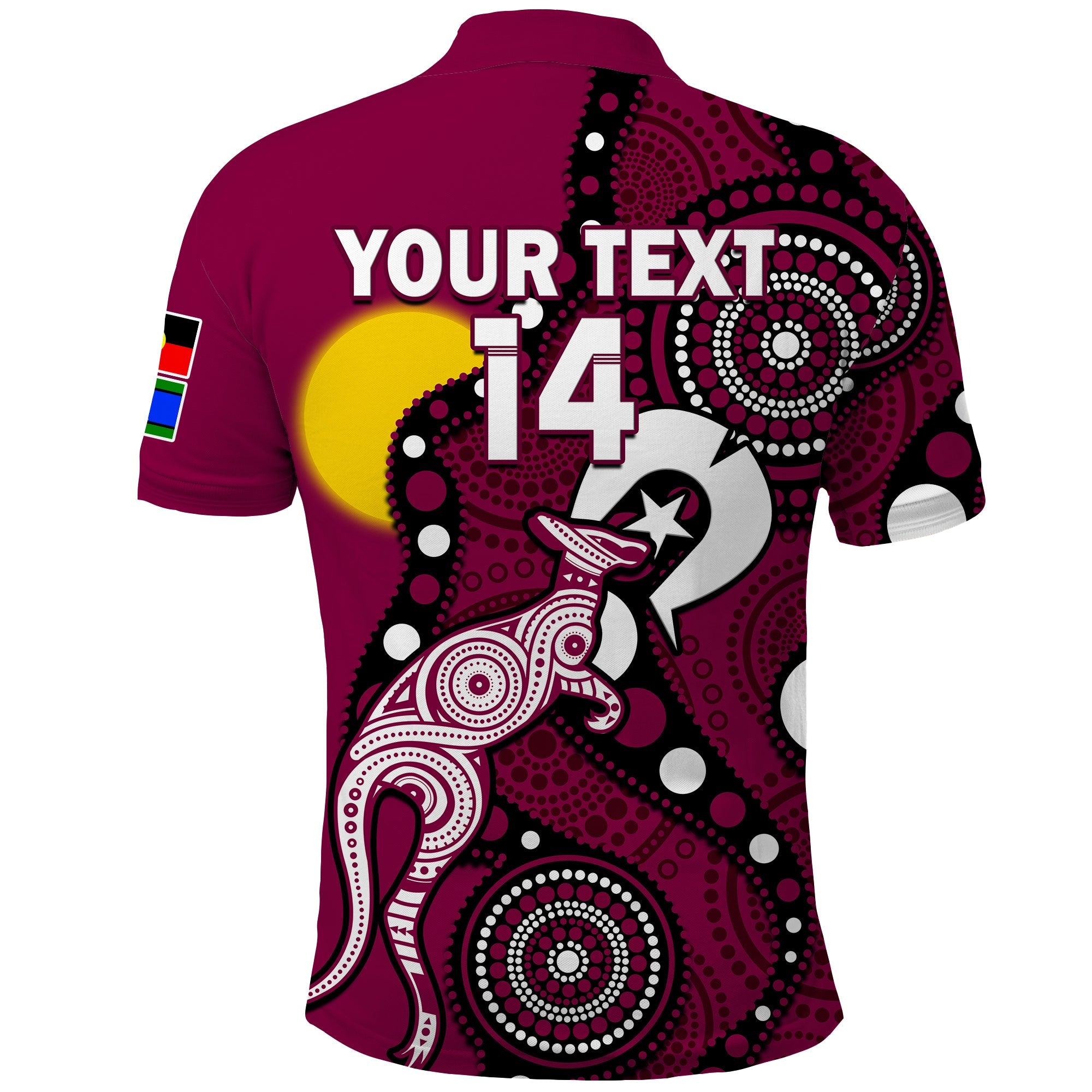 custom-text-and-number-maroons-rugby-naidoc-2023-polo-shirt-qld-for-our-elders-indigenous-art