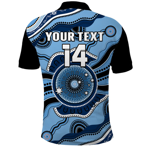 custom-text-and-number-sydney-football-polo-shirt-aboriginal-go-sky-blues-art