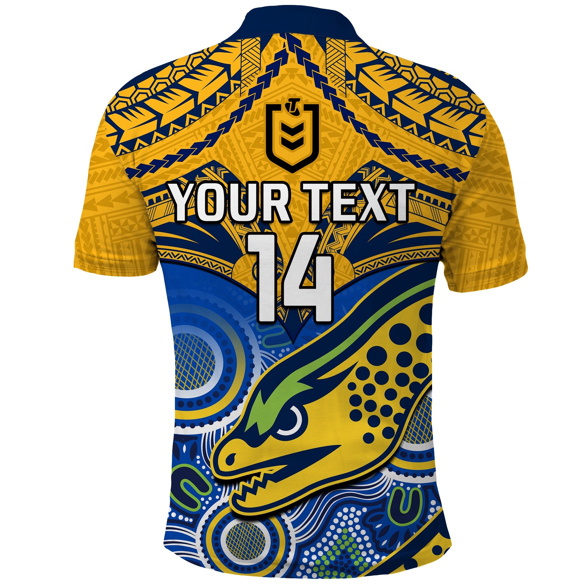 custom-text-and-number-parramatta-rugby-2023-polo-shirt-go-eels-polynesian-mix-indigenous-art