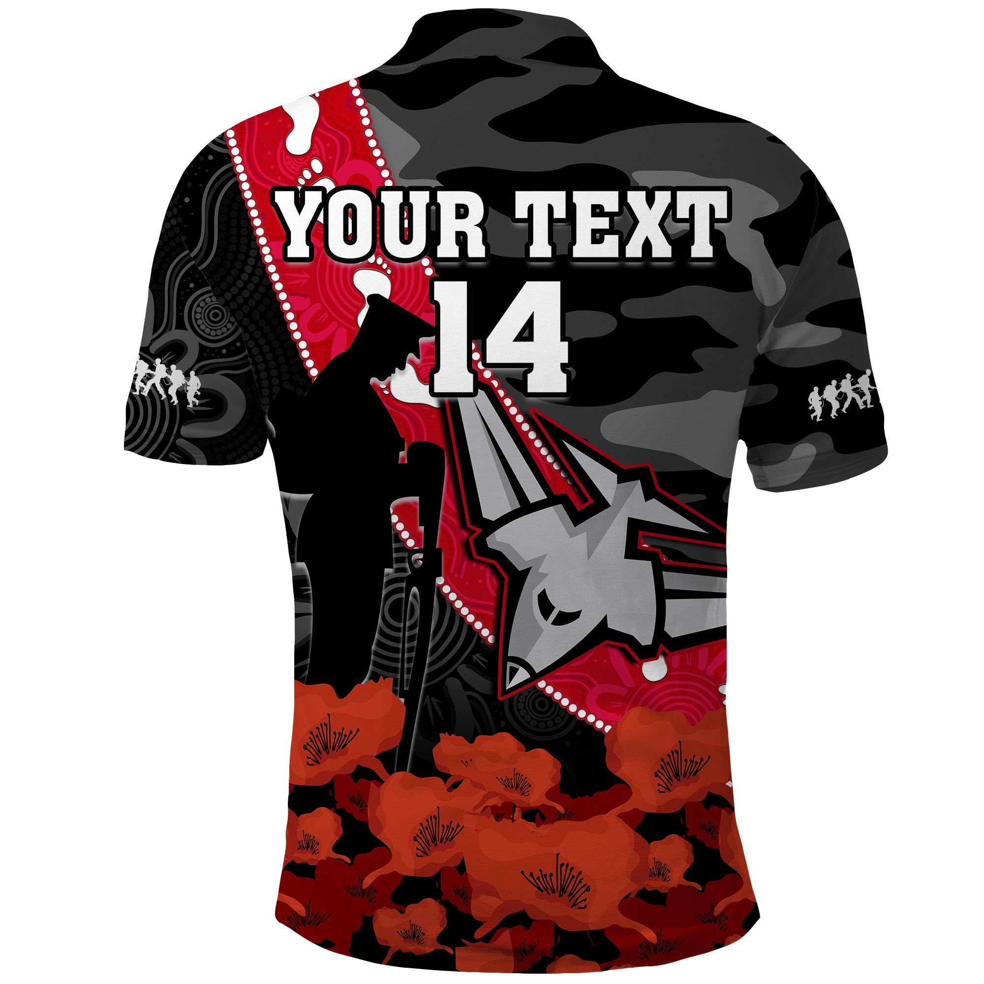 custom-text-and-number-essendon-football-anzac-2023-polo-shirt-bombers-aboriginal-mix-poppy-camouflage