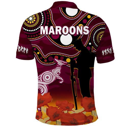 maroons-rugby-anzac-2023-polo-shirt-qld-aboriginal-mix-poppy-camouflage