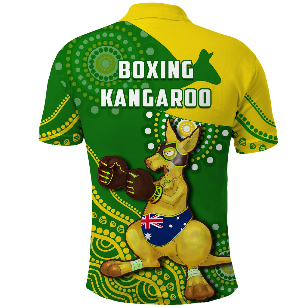 australia-polo-shirt-boxing-kangaroo-indigenous-national-color-art