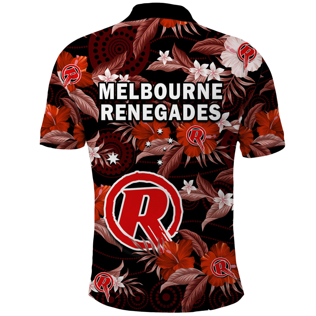 melbourne-renegades-cricket-polo-shirt-aboriginal-art-mix-tropical-flowers