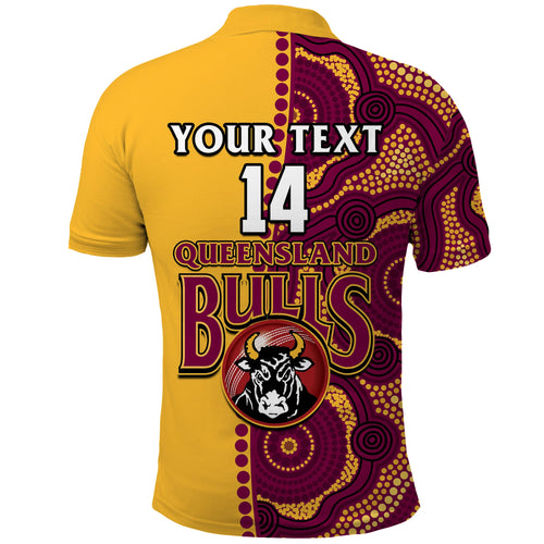 custom-text-and-number-queensland-cricket-2023-polo-shirt-bulls-sheffield-shield-indigenous