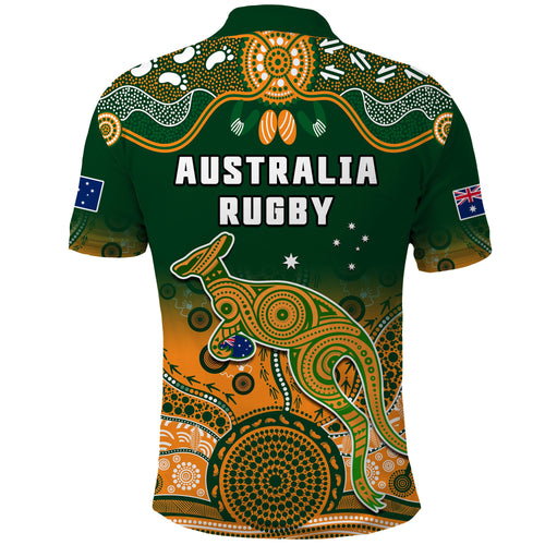 australia-rugby-polo-shirt-wallabies-kangaroo-green-aboriginal