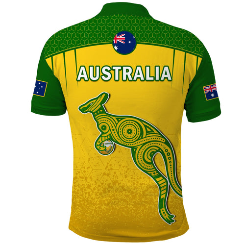 australia-soccer-polo-shirt-socceroos-dots-kangaroo-simple-style