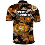 perth-scorchers-cricket-polo-shirt-aboriginal-art-mix-tropical-flowers