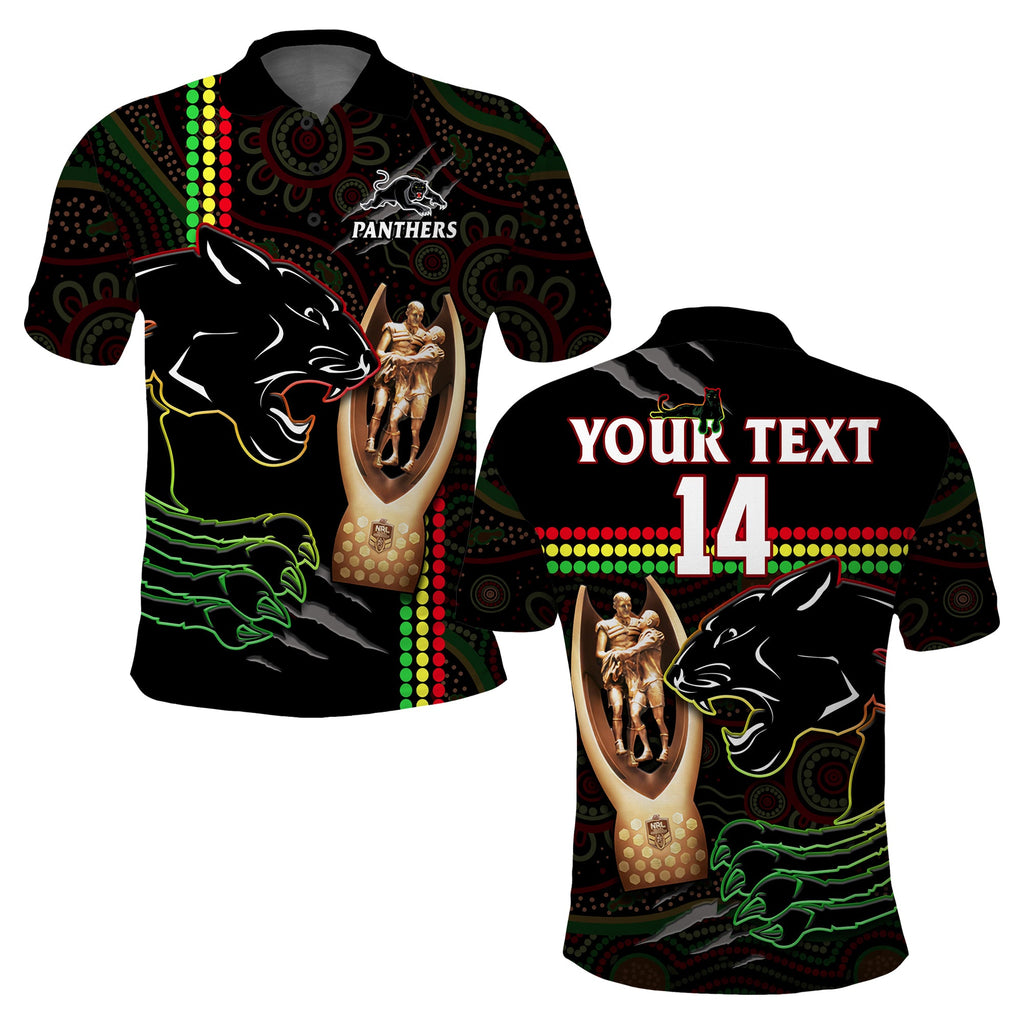 custom-text-and-number-panthers-rugby-polo-shirt-the-riff-2022-premiers-aboriginal-art