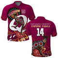 custom-text-and-number-maroons-rugby-polo-shirt-queensland-kangaroo-aboriginal-dot-paintings