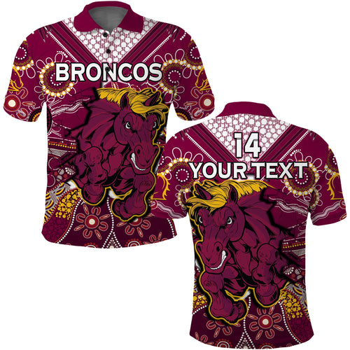 custom-text-and-number-broncos-rugby-polo-shirt-indigenous-pattern-artsy-ver01