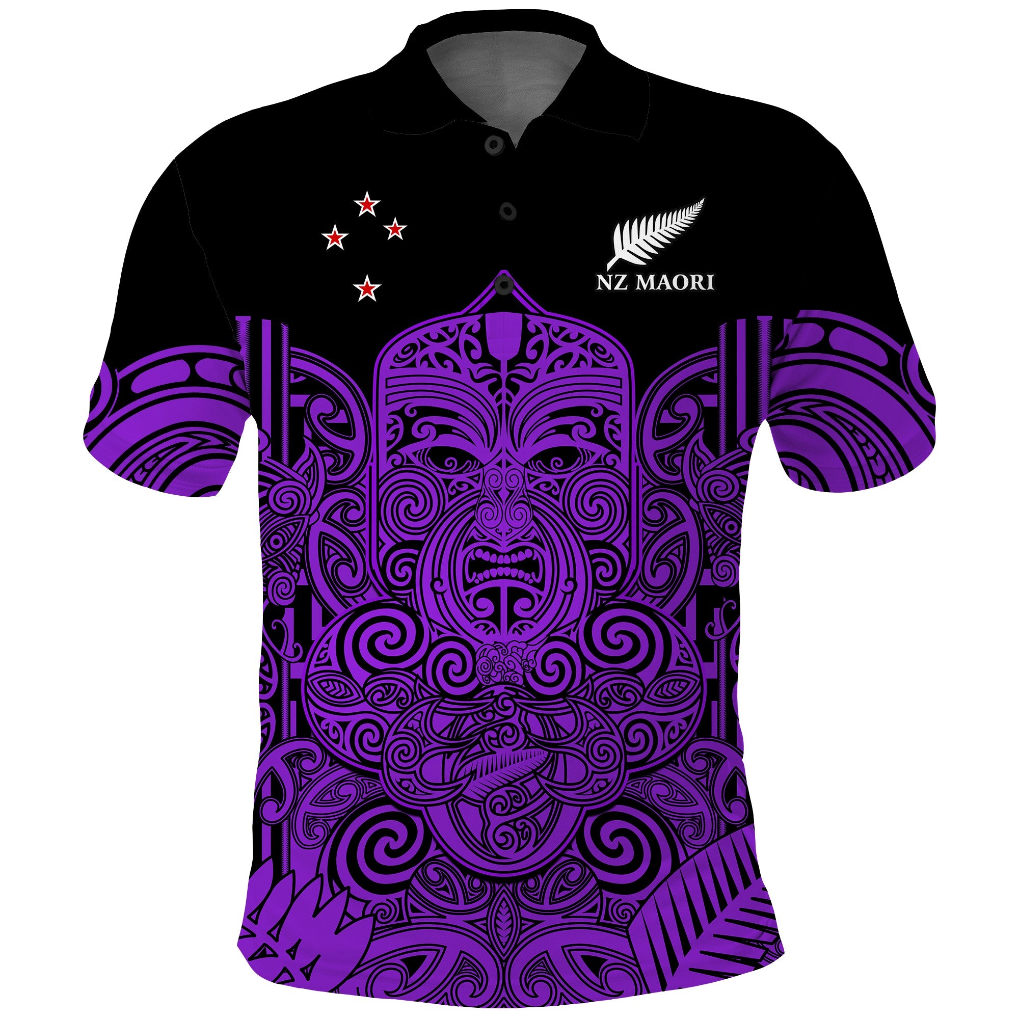 custom-text-and-number-new-zealand-tiki-rugby-polo-shirt-nz-maori-koru-pattern-ver04