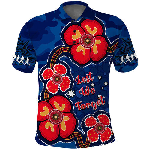 australia-anzac-polo-shirt-lest-we-forget-camouflage-mix-aboriginal-poppies-and-slouch-hat