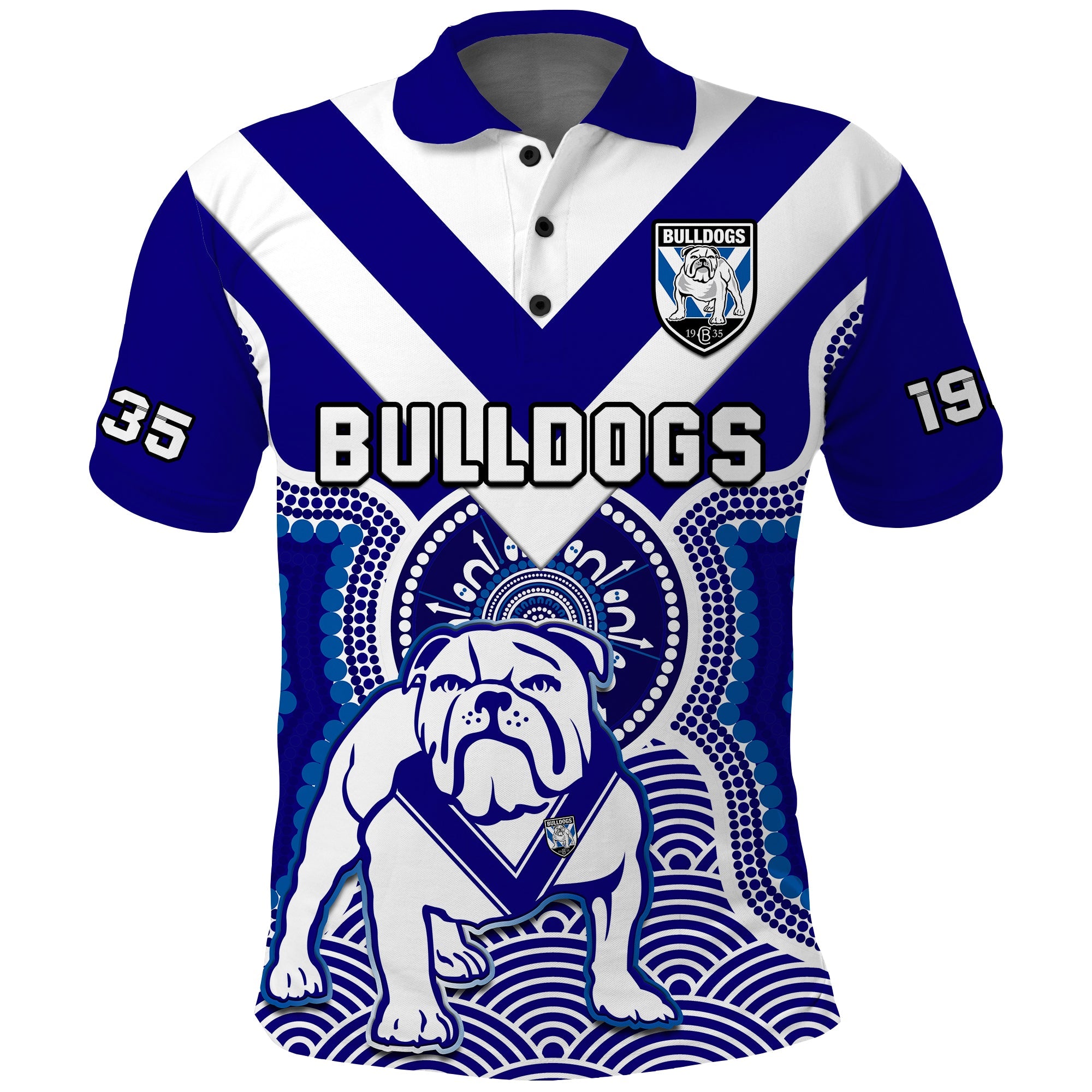 custom-text-and-number-bulldogs-rugby-polo-shirt-canterbury-bankstown-1935-indigenous-artsy
