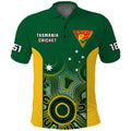 custom-text-and-number-tasmania-cricket-2023-polo-shirt-tigers-sheffield-shield-indigenous