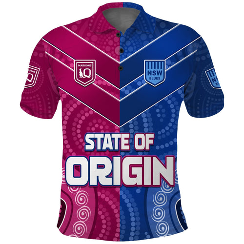 custom-text-and-number-blues-and-maroons-rugby-polo-shirt-origin-nsw-combine-queensland-aboriginal-australian-lt13
