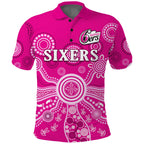 sydney-sixers-polo-shirt-cricket-indigenous-australian-art-ver02