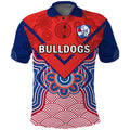 bulldogs-football-polo-shirt-western-doggies-aboriginal-art