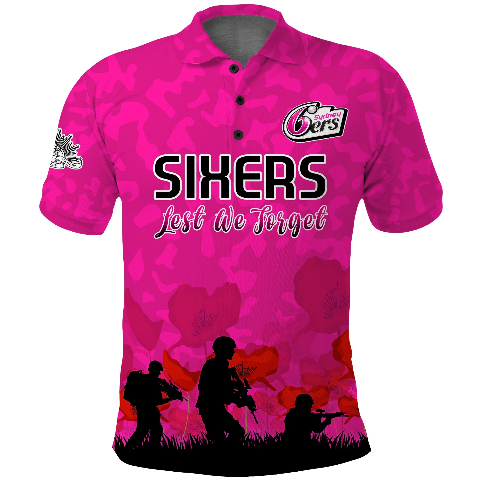 sydney-sixers-cricket-polo-shirt-anzac-day-camouflage-poppy-lest-we-forget