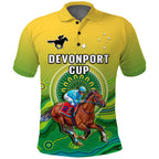 custom-personalised-australia-devonport-cup-2023-polo-shirt-horse-racing-indigenous-art