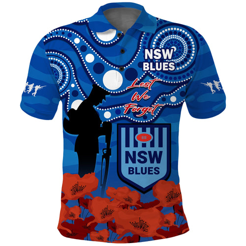 custom-text-and-number-blues-rugby-anzac-2023-polo-shirt-nsw-aboriginal-mix-poppy-camouflage