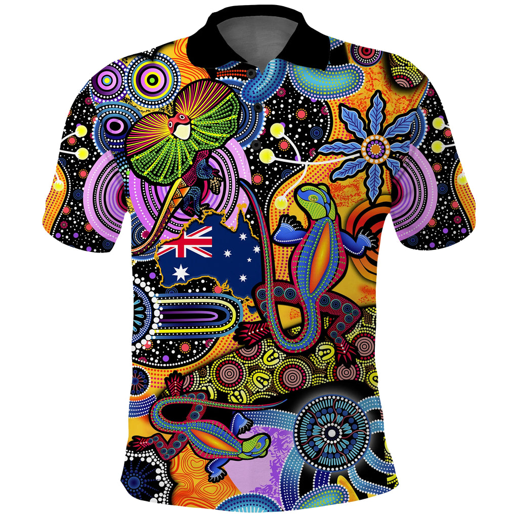 custom-personalised-australia-polo-shirt-indigenous-animal-artsy