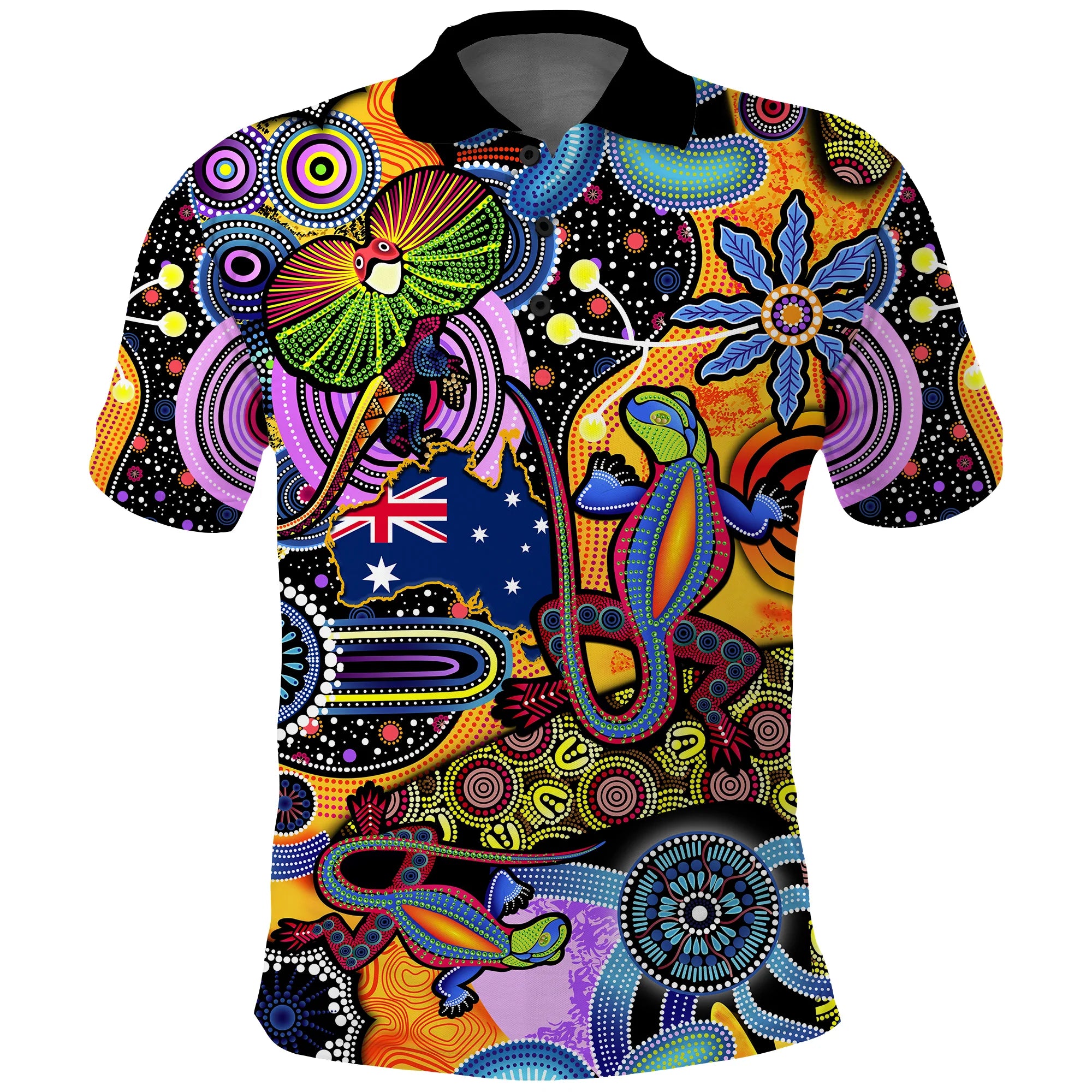 custom-personalised-australia-polo-shirt-indigenous-animal-artsy