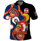 custom-text-and-number-roosters-rugby-naidoc-2023-polo-shirt-tricolours-for-our-elders-indigenous-art