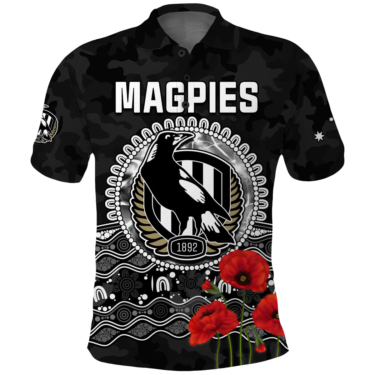 custom-personalised-magpies-football-anzac-day-polo-shirt-speical-poppy-mix-aboriginal