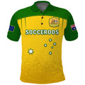 australia-soccer-polo-shirt-socceroos-dots-kangaroo-simple-style