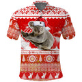 australia-polo-shirt-koala-aboriginal-painting-merry-christmas