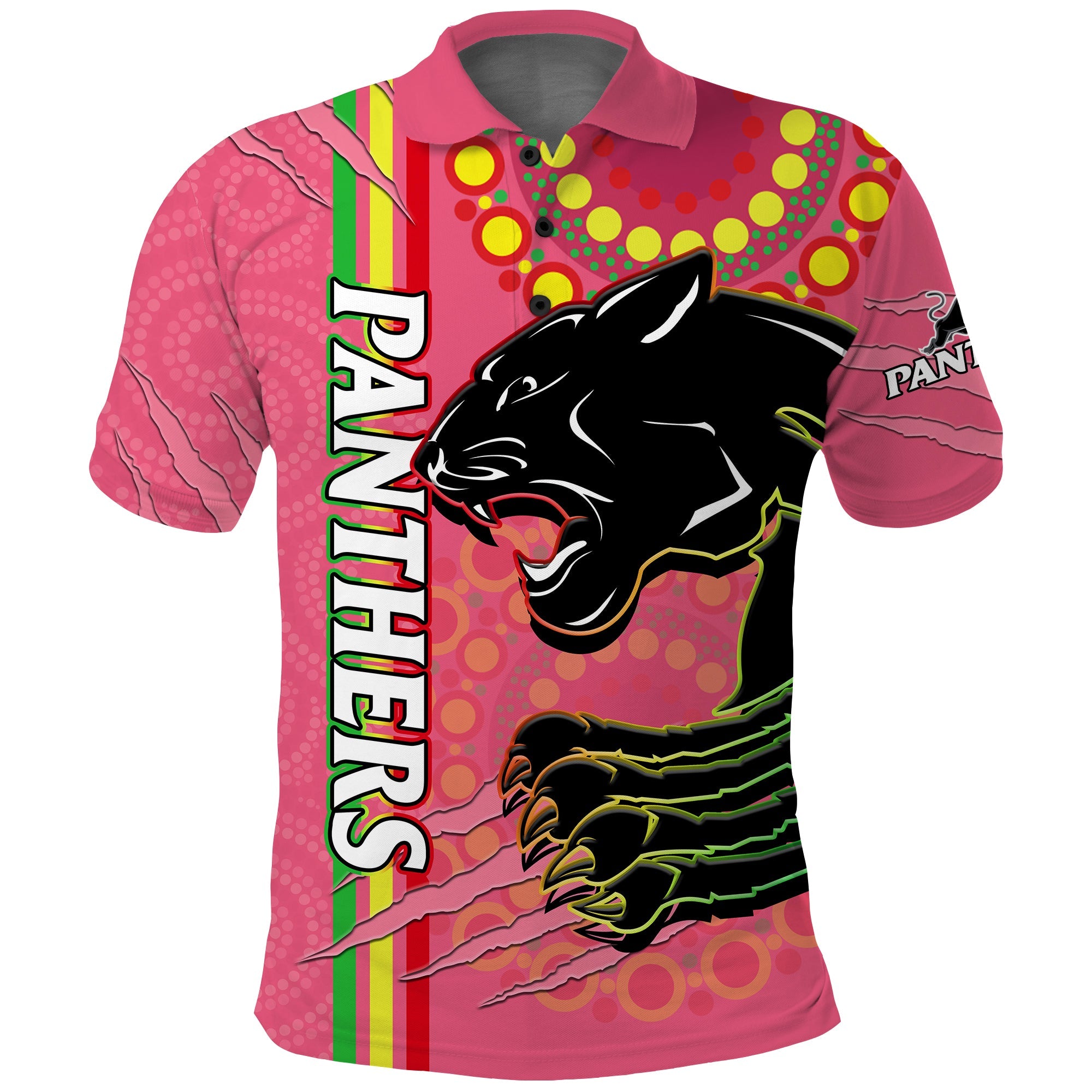 panthers-rugby-polo-shirt-the-mountain-men-aboriginal-art-dynamic-pink-version