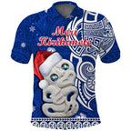 new-zealand-christmas-polo-shirt-hei-tiki-blue-pohutukawa-meri-kirihimete