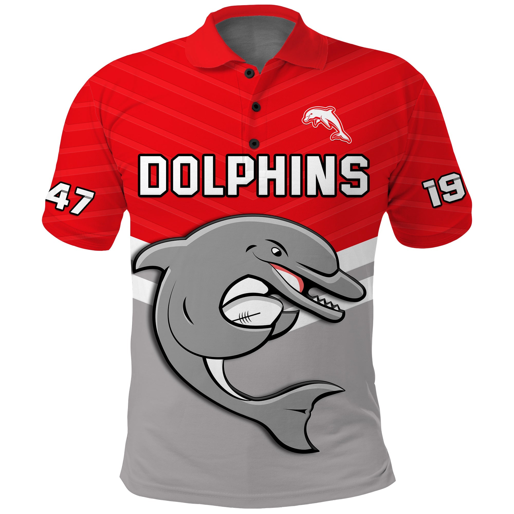 dolphins-rugby-polo-shirt-sporty-style-ver02