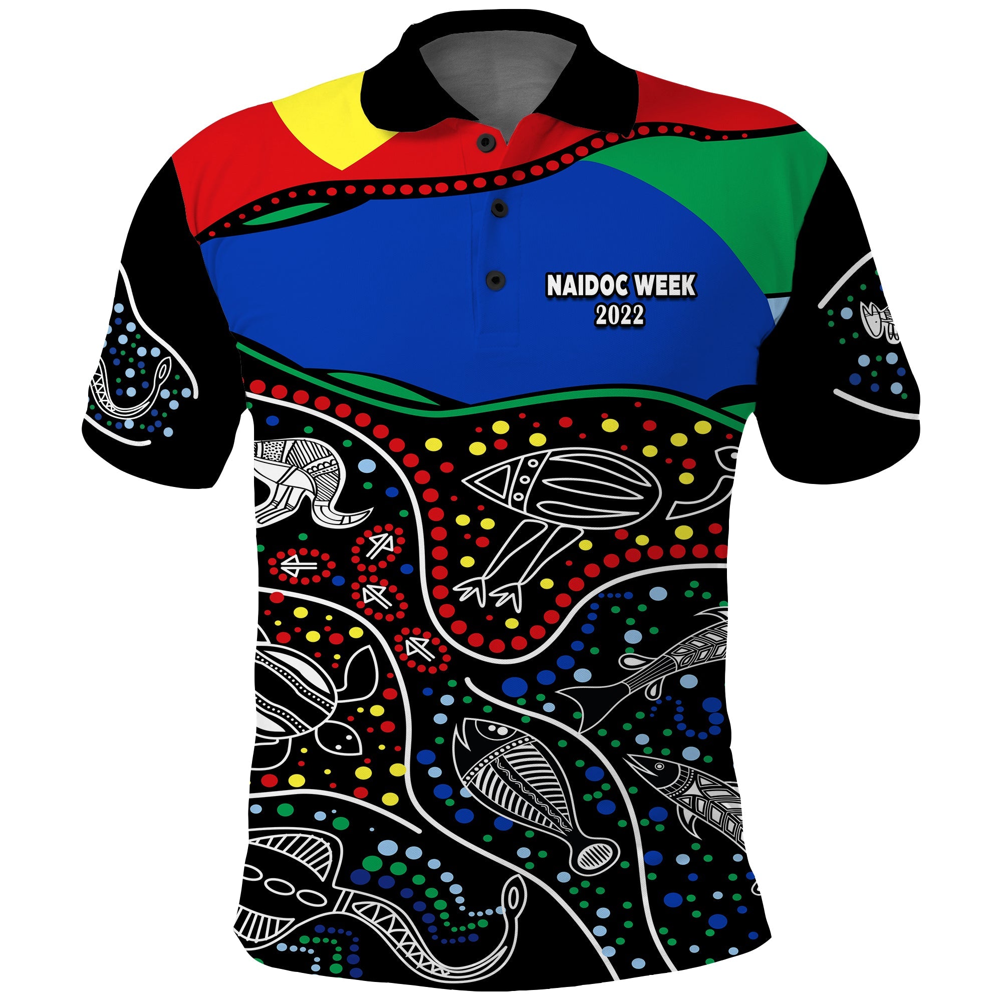 custom-personalised-naidoc-week-2022-polo-shirt-national-aborigines-and-torres-strait-islander-animals-aboriginal