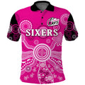 sydney-sixers-polo-shirt-cricket-indigenous-australian-art-ver01